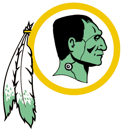Washington Redskins Halloween Logo DIY iron on transfer (heat transfer)